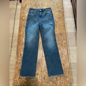 Good American Straight Jeans Size 4 or 27 Women’s like new!